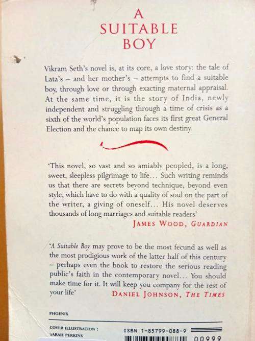 A Suitable Boy, Vikram Seth