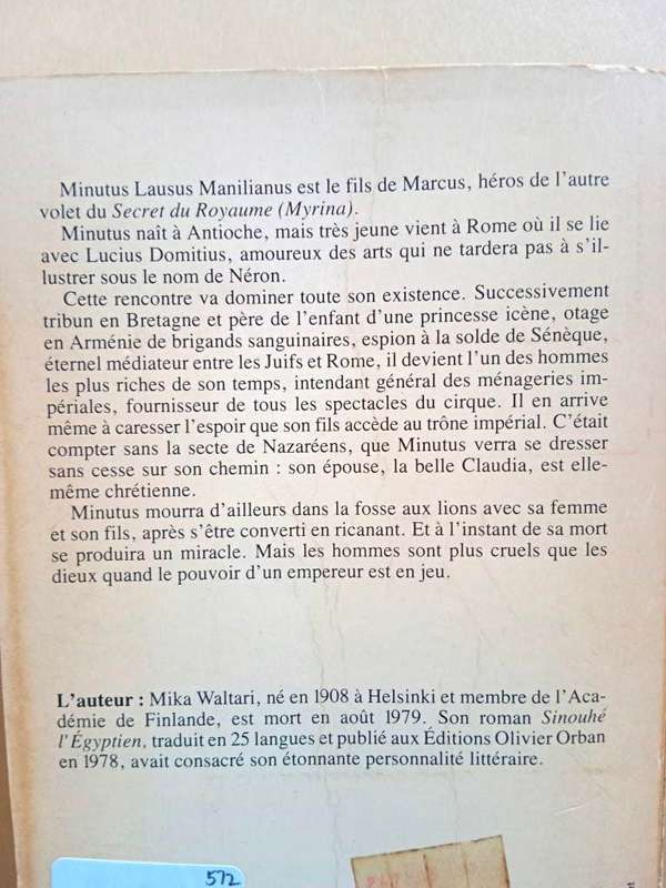 Le secret du royaume, Mika Waltari