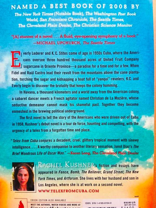 Telex from Cuba, Rachel Kushner