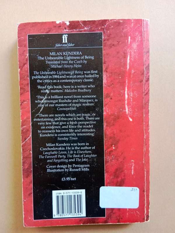 The Unbearable Lightness of Being, Milan Kundera