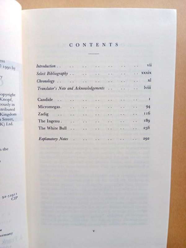 Candide and other Stories, Voltaire