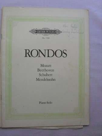 Four rondos for piano, Mozart/Beethoven/Schubert/Mendelssohn