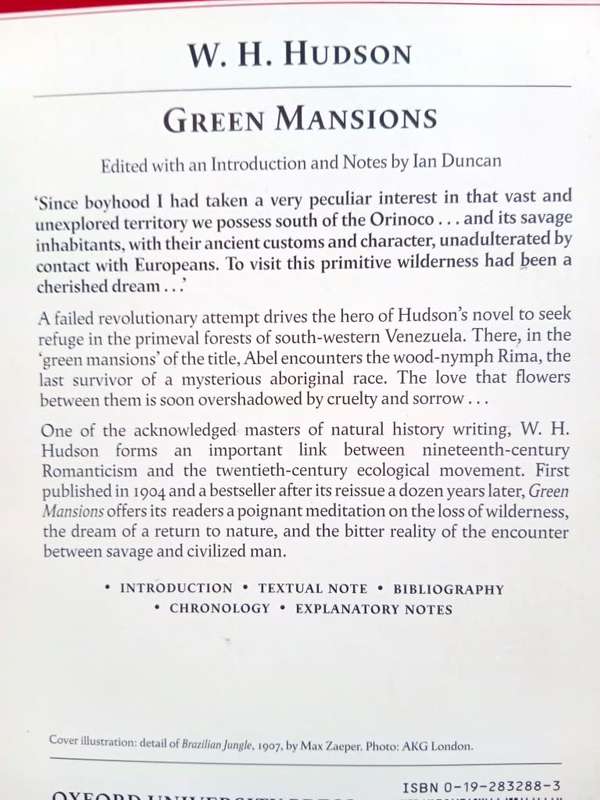 Green Mansions, W.H. Hudson
