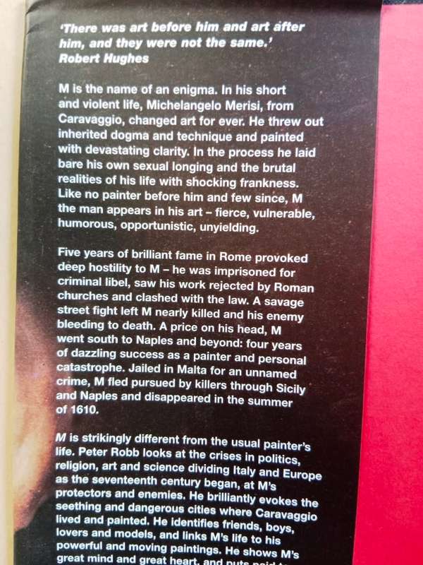 M, Peter Robb [on Caravaggio]