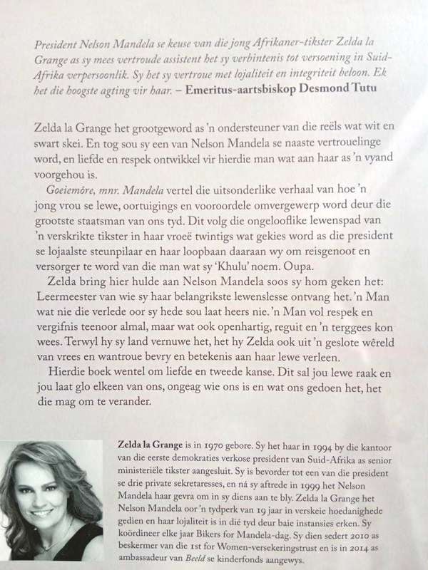 Goeiemôre Mnr. Mandela, Zelda la Grange