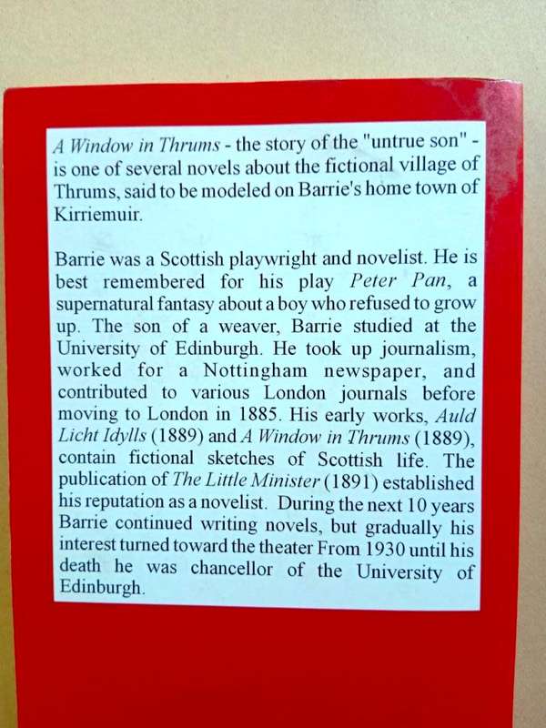 A Window in Thrums, J.M. Barrie