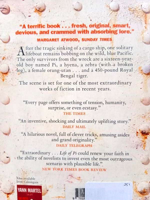 Life of Pi, Yann Martel
