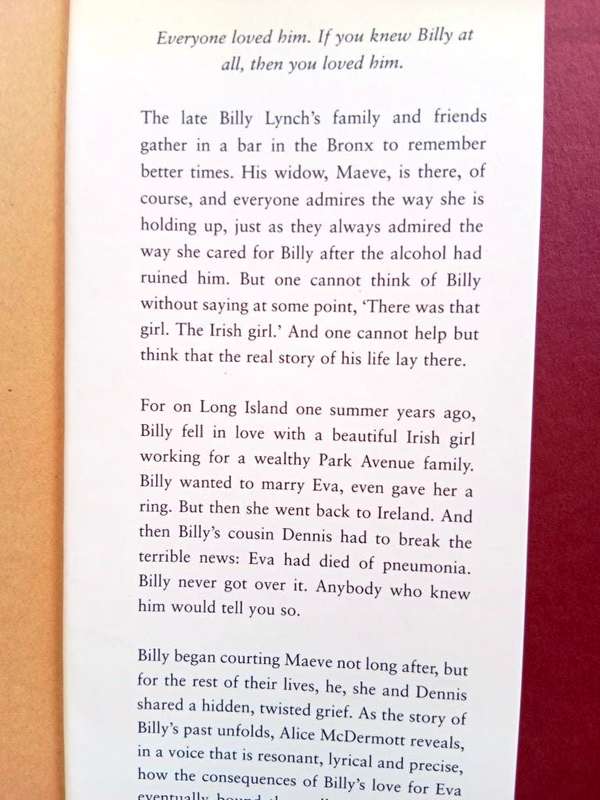 Charming Billy, Alice McDermott