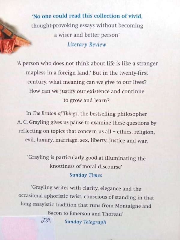 The Reason of Things - Living with Philosophy, A.C. Grayling