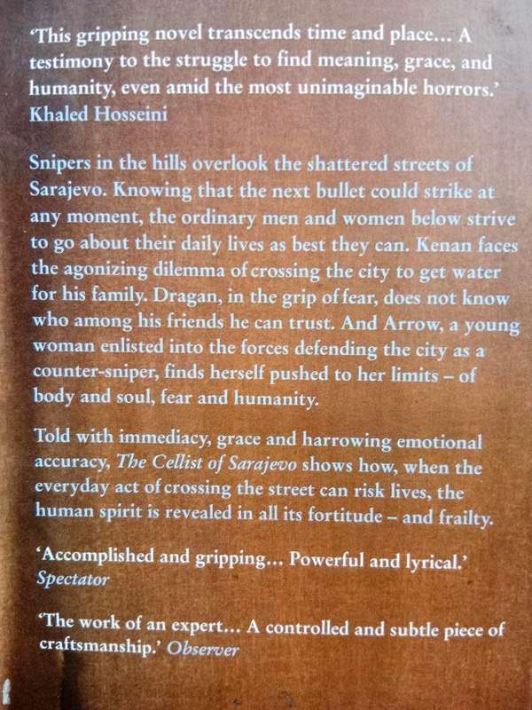 The Cellist of Sarajevo, Steven Galloway