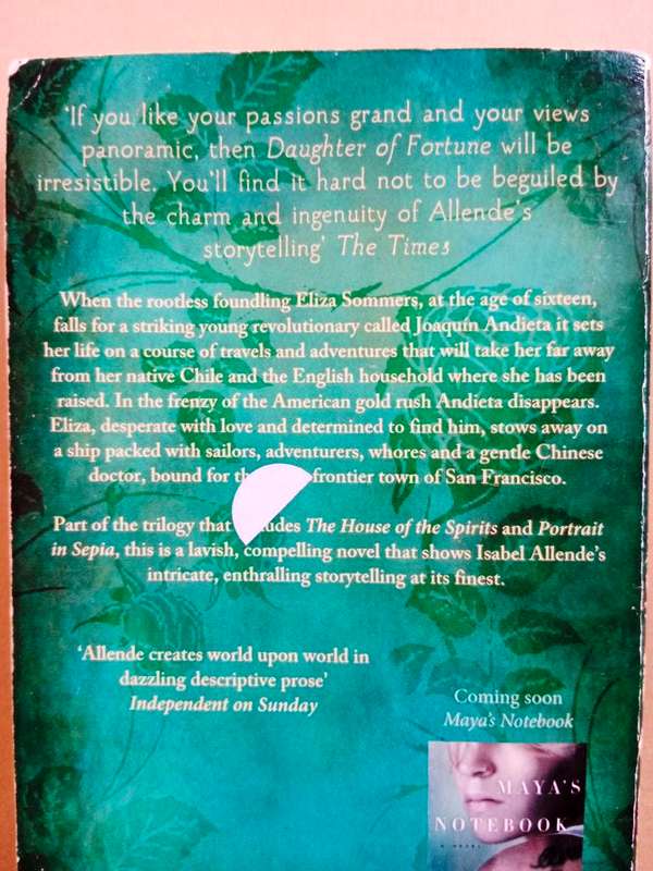 Daughter of Fortune, Isabel Allende