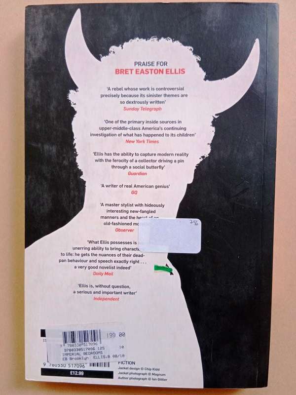Imperial Bedrooms, Bret Easton Ellis