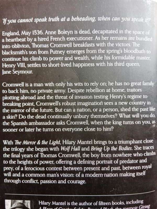 The Mirror and the Light, Hilary Mantel