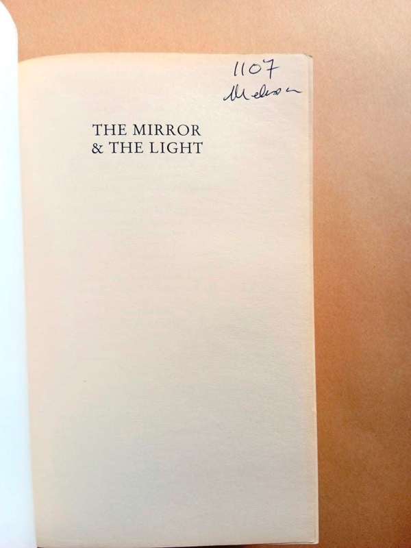The Mirror and the Light, Hilary Mantel
