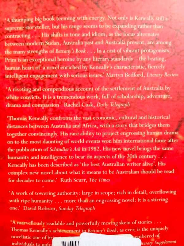 Bettany`s Book, Thomas Keneally