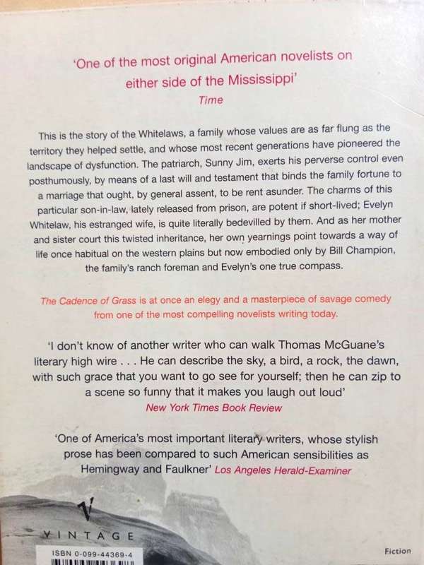 The Cadence of Grass, Thomas McGuane