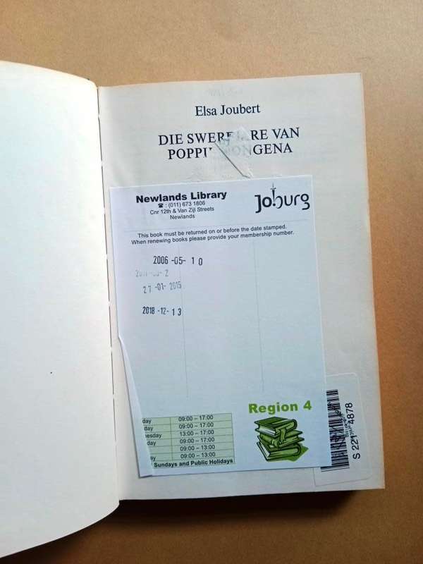 Die swerfjare van Poppie Nongena, Elsa Joubert