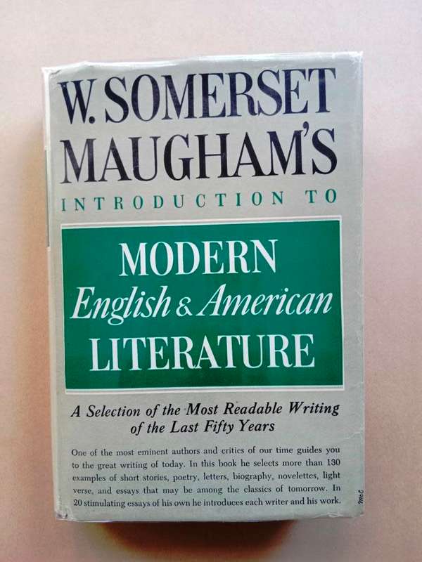 Introduction to Modern English and American Literature, W. Somerset Maugham