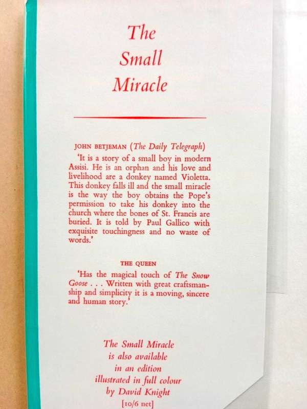 The Small Miracle, Paul Gallico