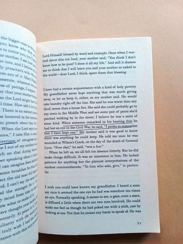 Gilead, Marilynne Robinson