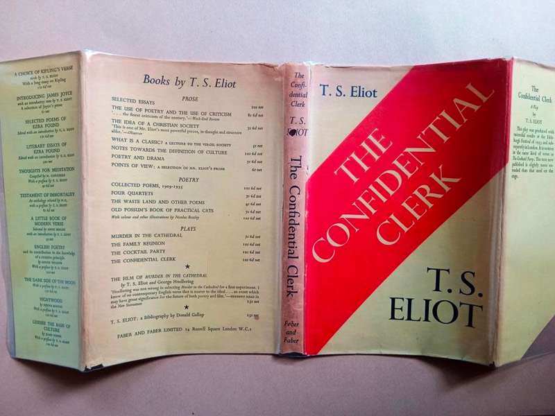 The Confidential Clerk, T.S. Eliot [first edition]