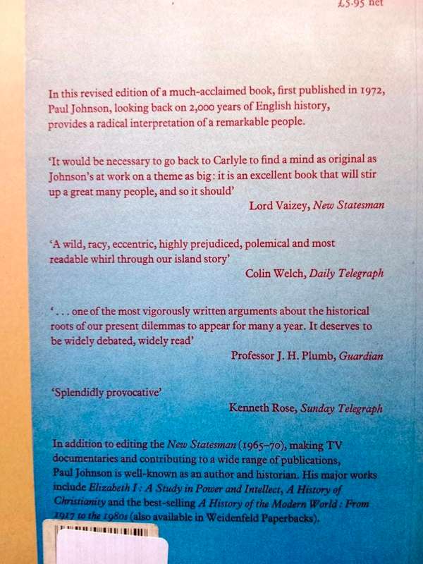 A History of the English People, Paul Johnson