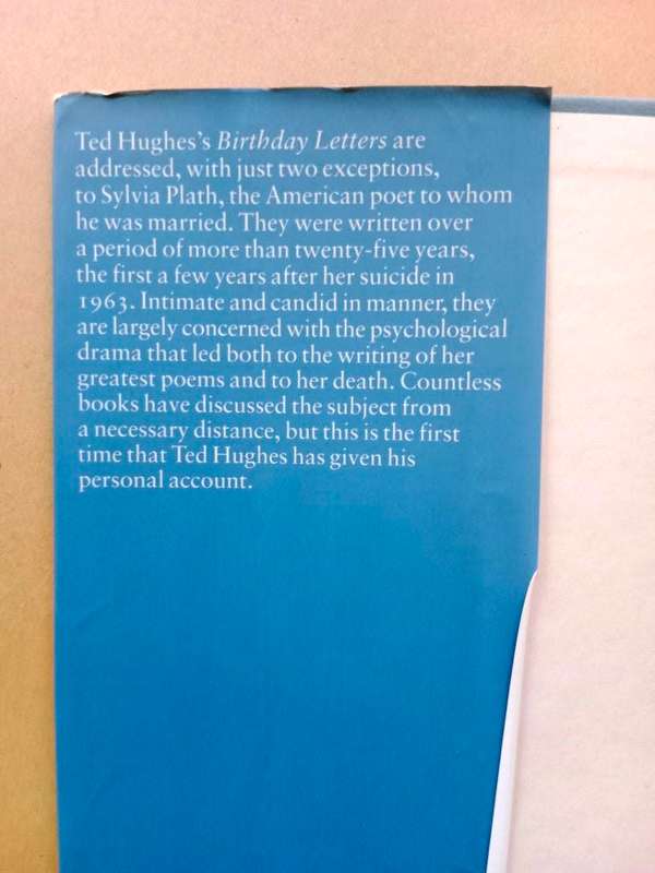 Birthday Letters, Ted Hughes