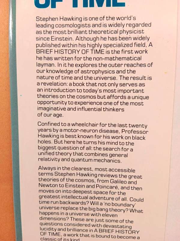 A Brief History of Time, Stephen W. Hawking