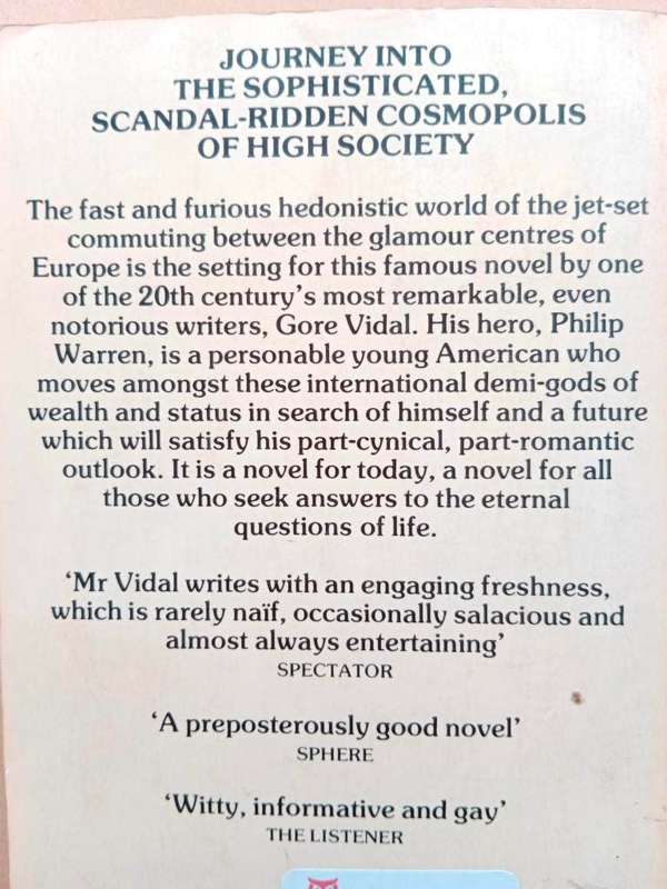 The Judgment of Paris, Gore Vidal