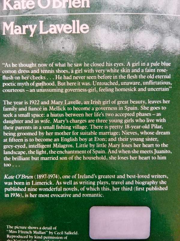 Mary Lavelle, Kate O`Brian