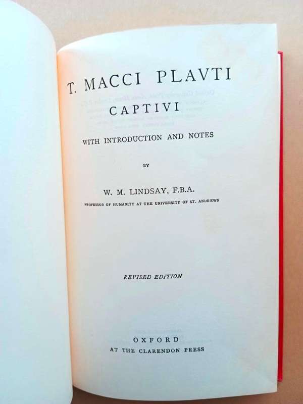 Captivi, T. Macci Plavti [in Latin with English notes]