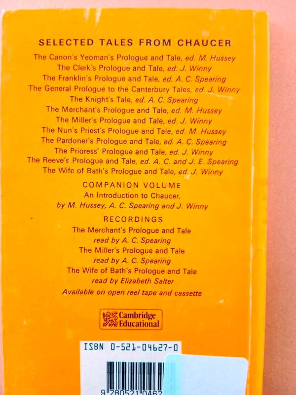 The Pardoner`s Prologue and Tale, Geoffrey Chaucer