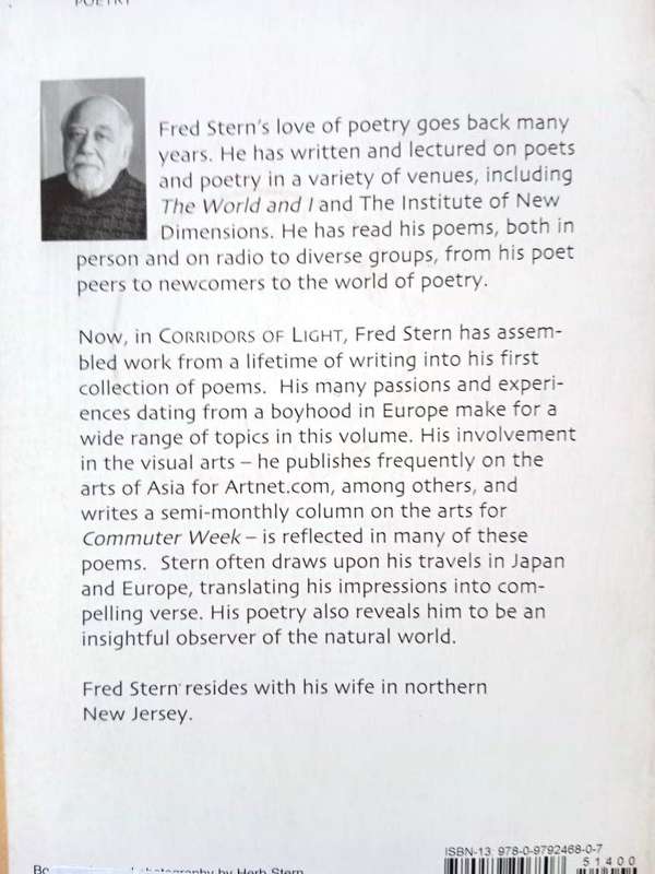 Corridors of Light, Selected Poems, Fred Stern