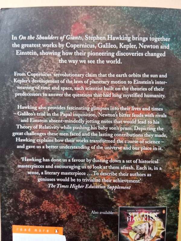 On the Shoulders of Giants - The Great Works of Physics and Astronomy, Stephen Hawking