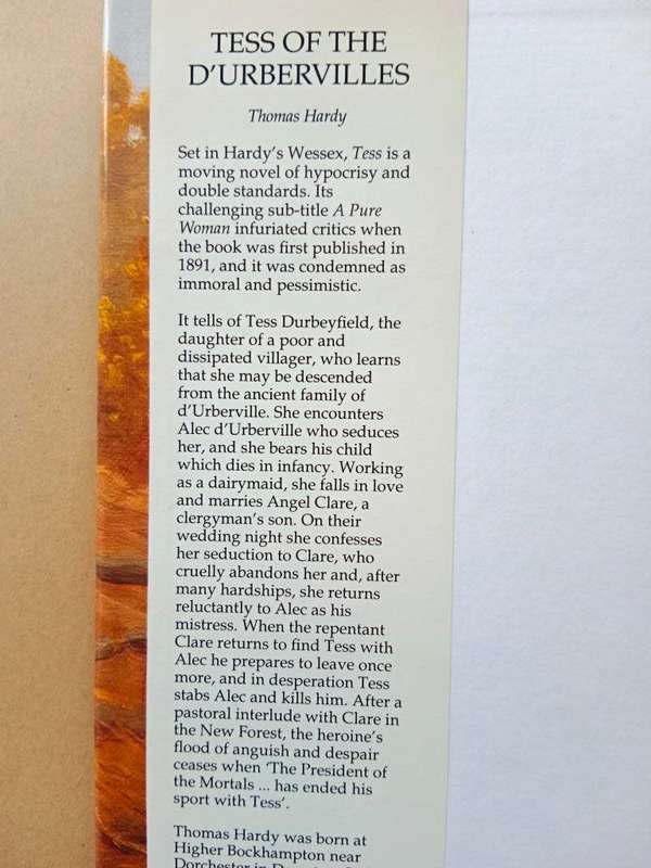 Tess of the D`Urbervilles, Thomas Hardy
