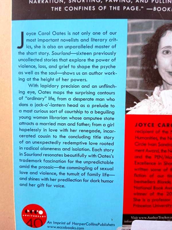 Sourland, Joyce Carol Oates [Stories]