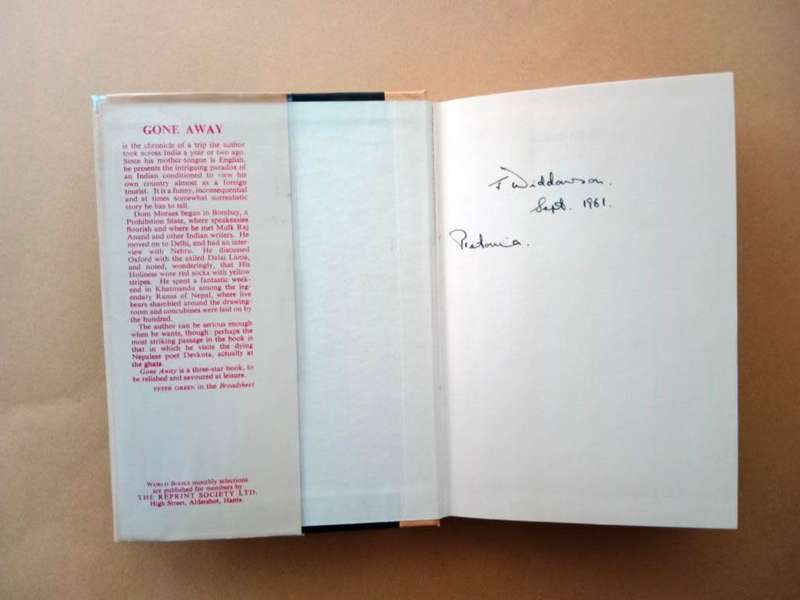 Gone Away - An Indian Journal, Dom Moraes