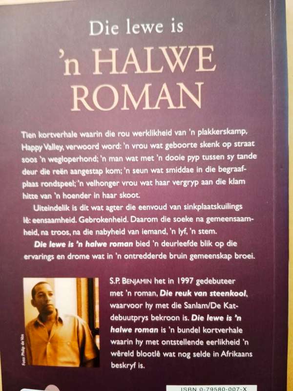 Die lewe is `n halwe roman, S.P. Benjamin