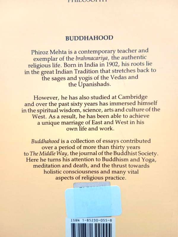 Buddhahood, P.D. Mehta [Essays]