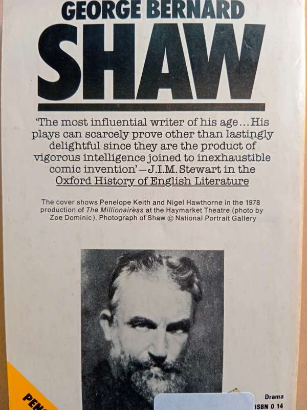 Plays Extravagant, George Bernard Shaw