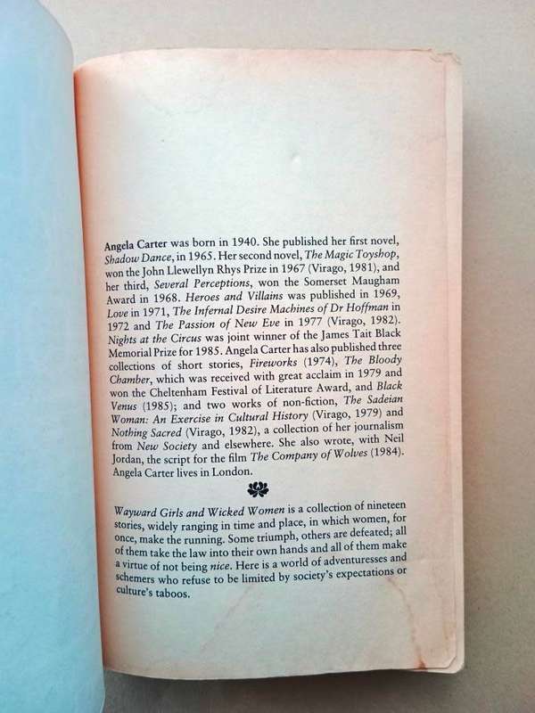 Wayward Girls and Wicked Women, An Anthology of Stories edited by Angela Carter