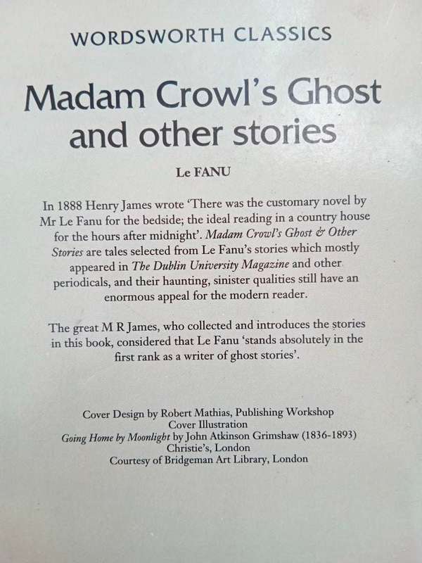 Madam Crowl's Ghost and other Stories,  Joseph Sheridan le Fanu