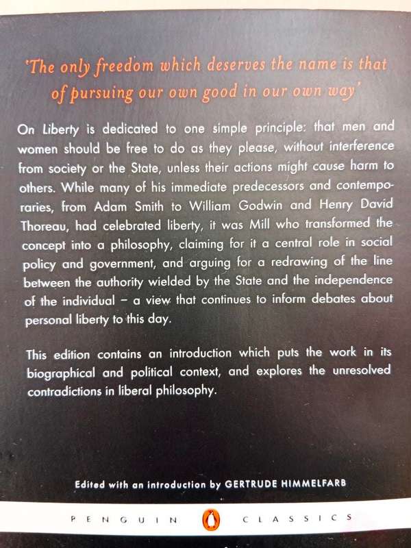 On Liberty, John Stuart Mill