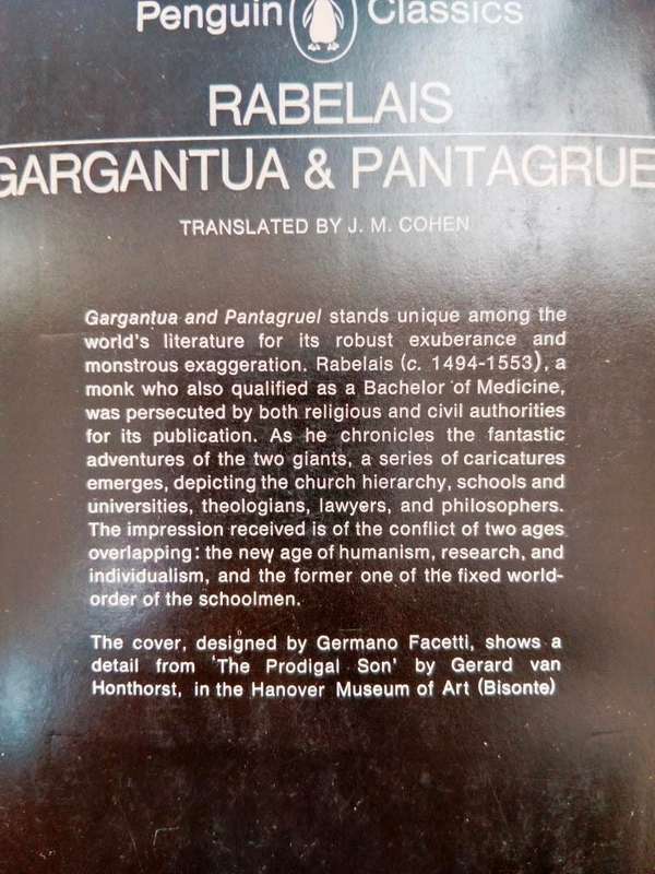 Gargantua and Pantagruel, François Rabelais
