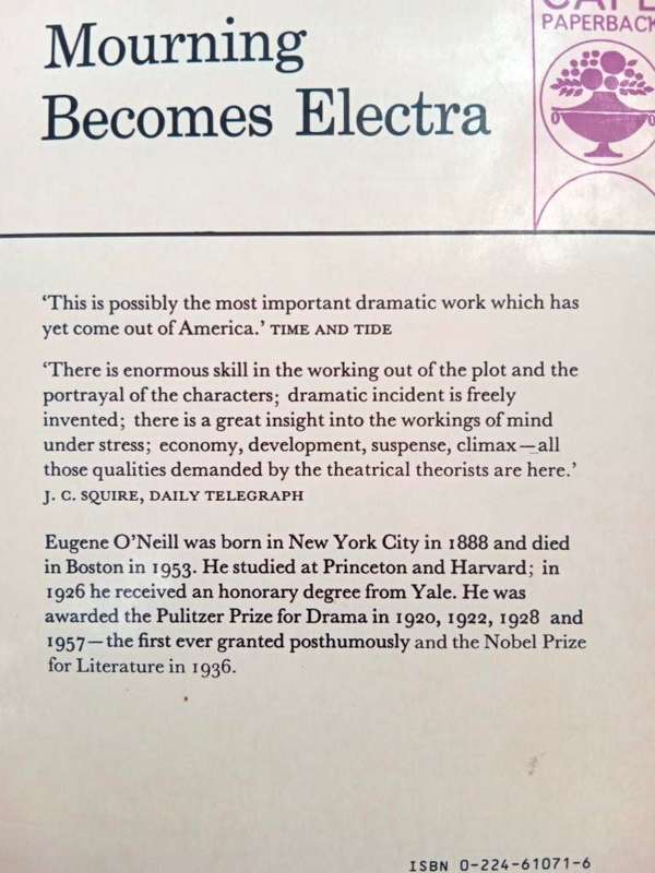 Mourning Becomes Electra, Eugene O'Neill