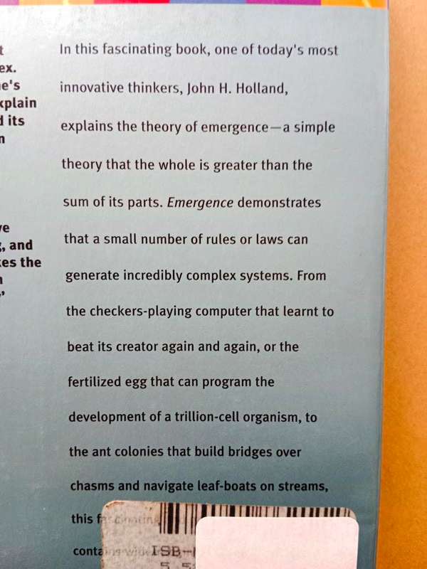 Emergence from Chaos to Order, John H. Holland