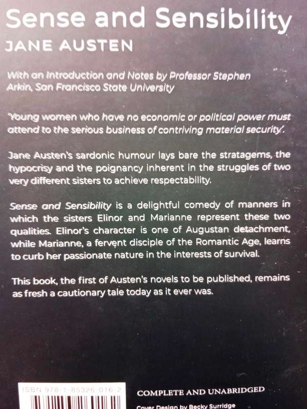 Sense and Sensibility, Jane Austen