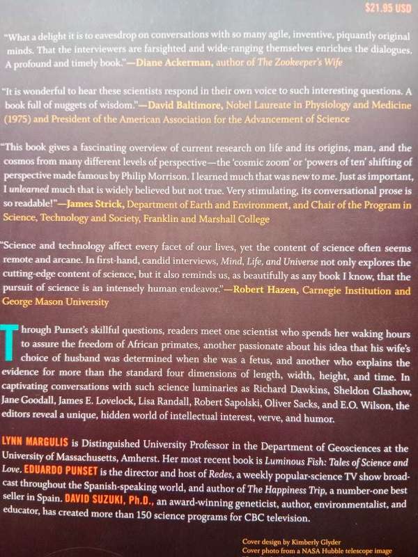 Mind, Life and Universe, ed. Lynn Margulis and Eduardo Punset