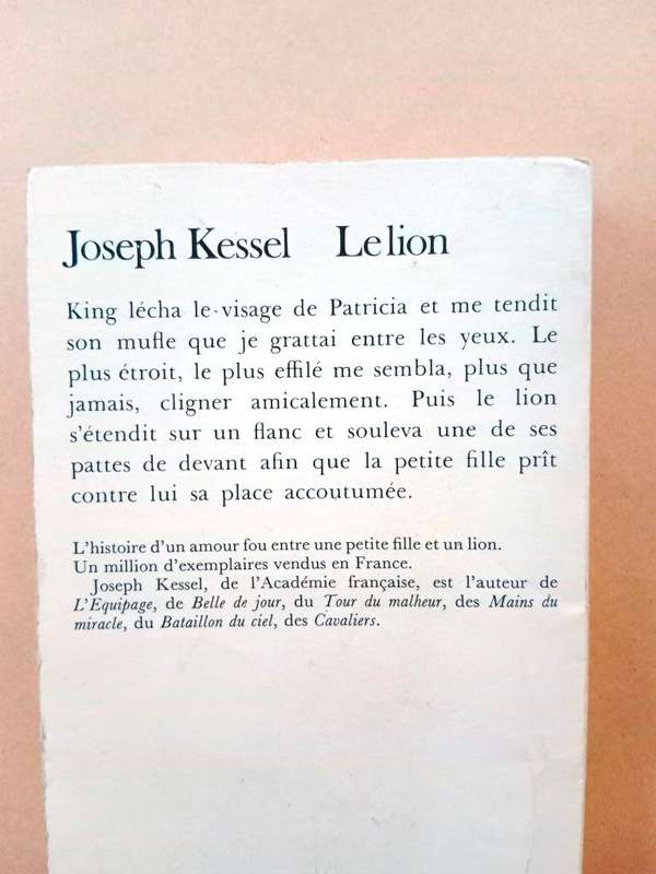 Le lion, Joseph Kessel