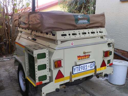 VENTER CAMPING TRAILER WITH TENT AND CAMPING EQUIPTMENT